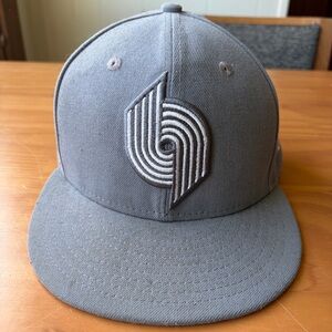 Gray Portland Blazers hat